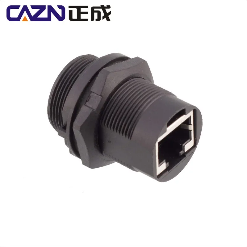 Over Molded Rj45 Right Angled Male Overmolded CAT5e CAT6a RJ45 Waterproof Cable ...