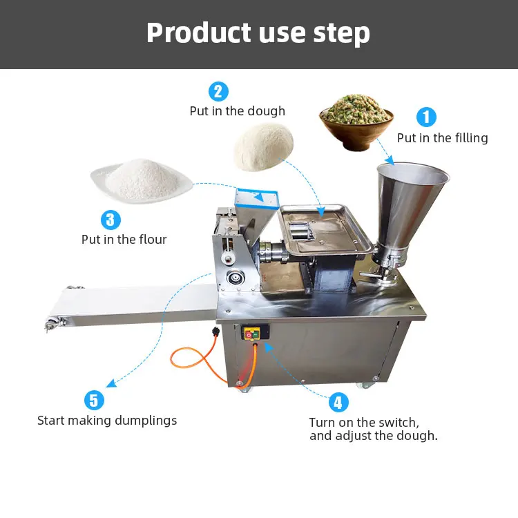 Kommerciel kinesisk dumpling empanada stor maskine automatisk forårsrulle produktionslinje håndtærtemaskine til salg