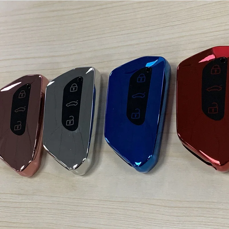 TPU Car Key Cover for Volkswagen Golf 8 Mk8  Car Key FOB Protection Cover Holder