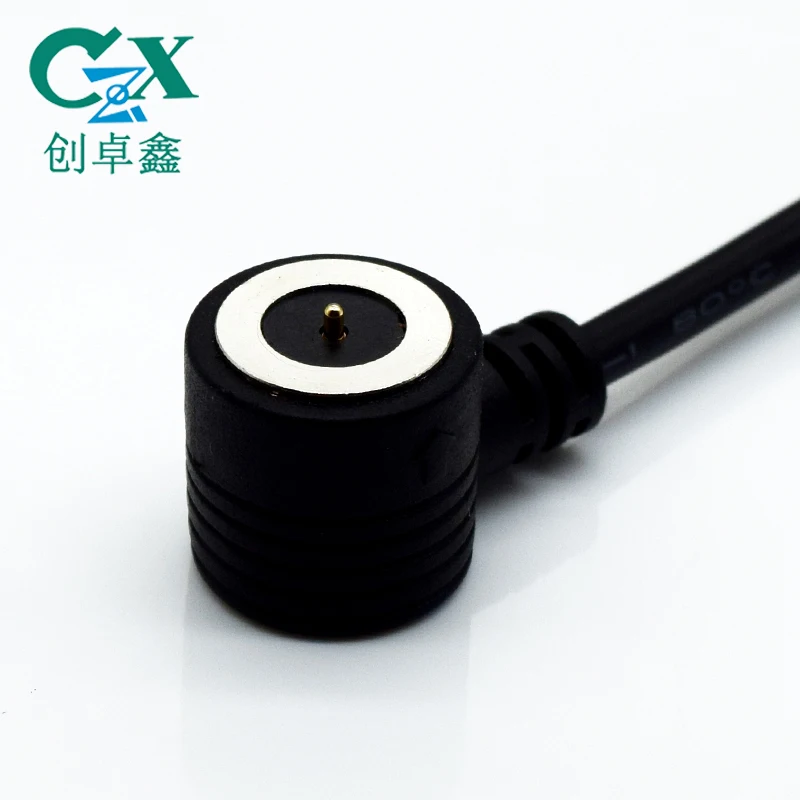 
 Латунная пружина laoded штекер гнездо 1pin Магнитный pogo pin с кабелем  