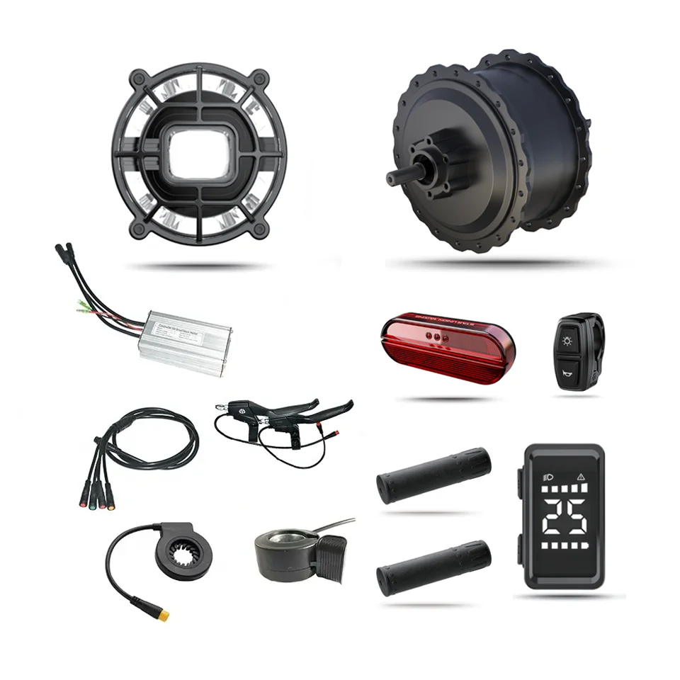 Kit De Conversion Vélo électrique 1000W 48V - Moteur Moyeu - Facile à Installer - Neuf