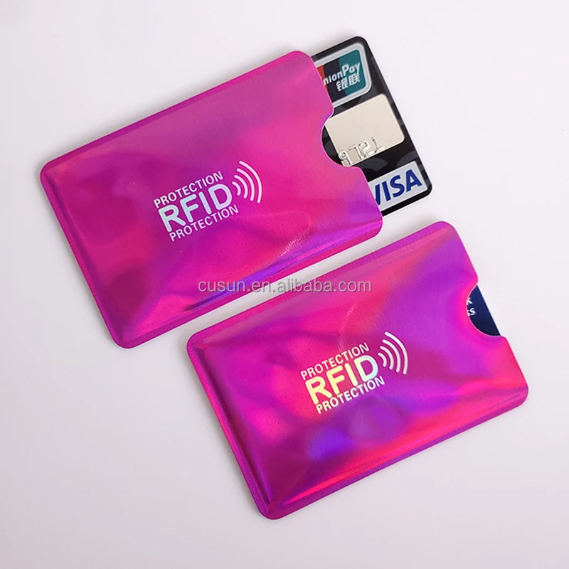 debit card sleeve protector Wallet Debit Card Sleeve Protector 5Pcs Anti Theft For RFID Credit Card Protector Blocking Cardholder Sleeve