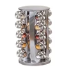 Chrome - Estante redondo con 20 frascos