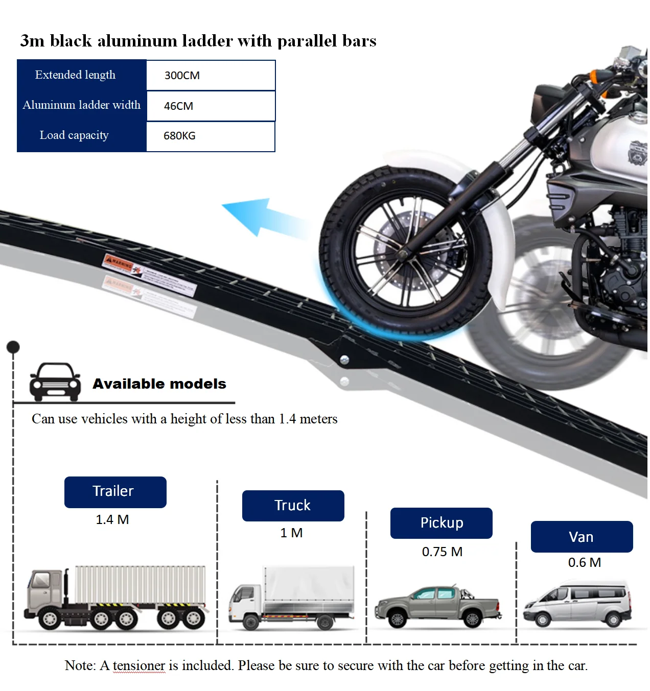 product high quality atv ramp loading ramp for motor aluminum alloy car unloading heavy duty motorcycle ramp-13