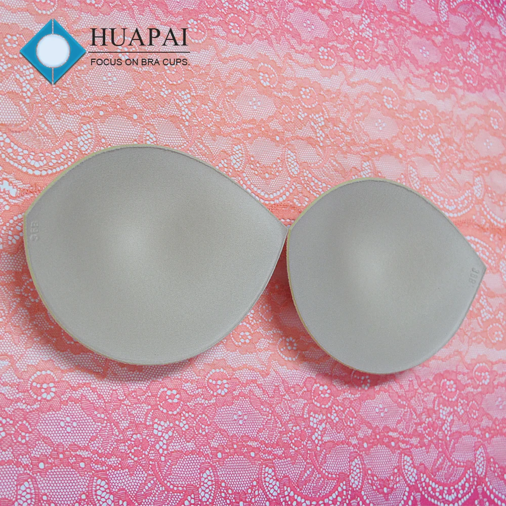 070 Small Size Padding Bra Cup Oval Shape 15mm Thick Push-up Foam Bra Pad Dress Made Quality Polyester Sponge OEM Available
