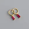 YHE0252 Red Stone-Gold Color
