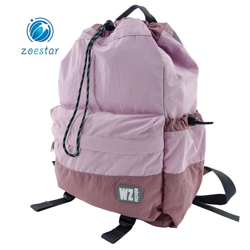 Soft and Multi-colors Drawstring Backpack Bag Gym Sports Daily String Bags padded Shoulder Straps supplier