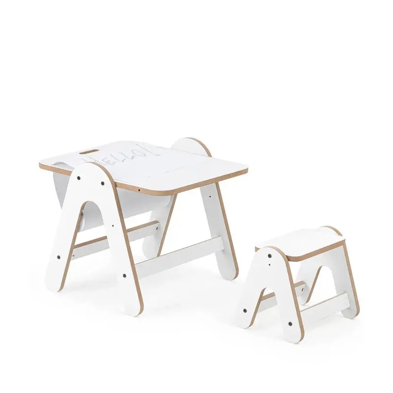 Montessori Table and Chair Multifunctional Kids Table and Chair Sets Children Square Dining Table Chair