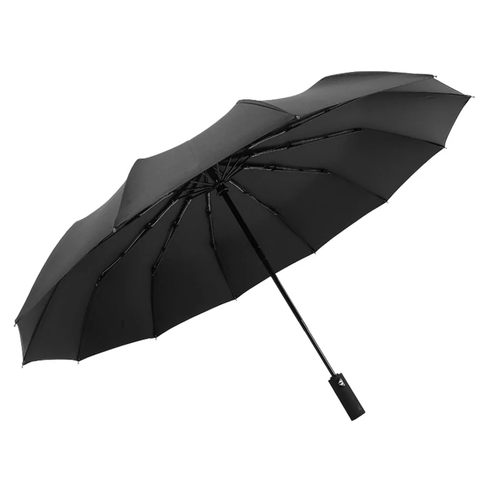 12 Ribs 210t Pongee 3 Foldable Umbrella 