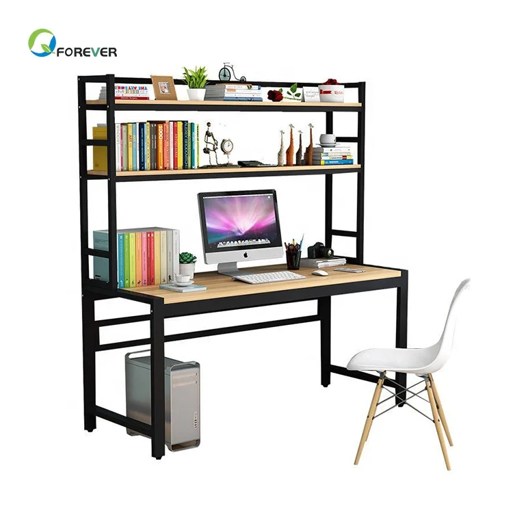 Настольный компьютер стол бытовой простой стол с книжными полками сочетание обучения детей от китайских производителей