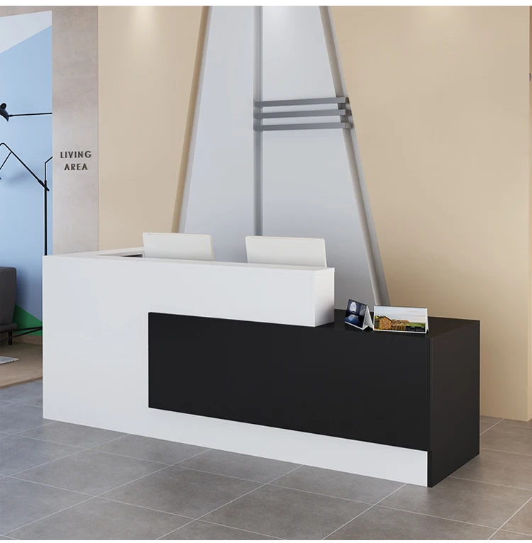 Modern Design High Quality Reception Desk Hotel Reception Counter Front ...