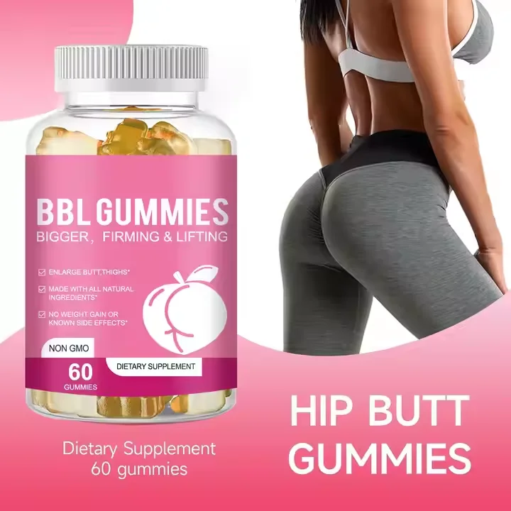 Oem hip lifting butt gummies butt enlargement bbl gummies grossir les fesses big bum booty
