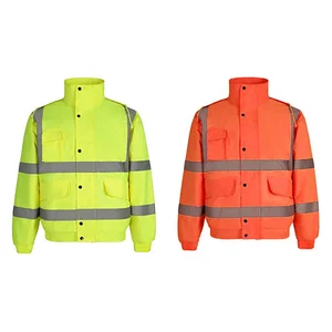 High Visibility Winter Waterproof Work Mechanical Heavy Industrial Engineers Mining Construction Hi Vis Reflective Safety Jacket