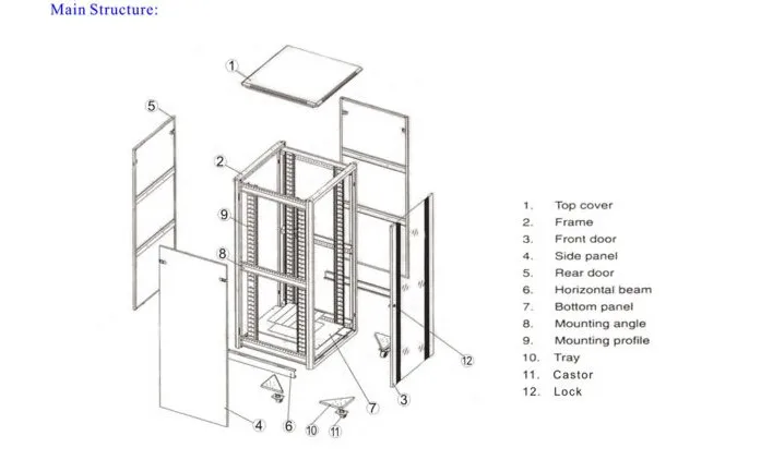 42U Server Rack with Mesh Door - Efficient Storage & Cooling