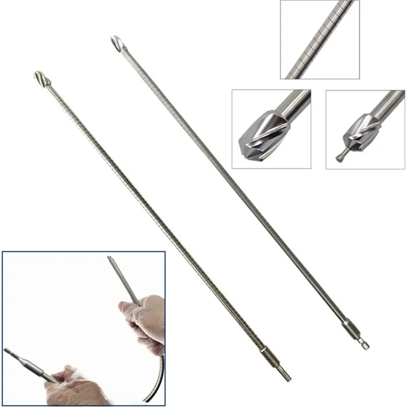 Flexible Reamer and Flexible Reamer Quick Coupling Flexible Shaft Handle Medullary Cavity Soft Expansion Hollow Reamer 16