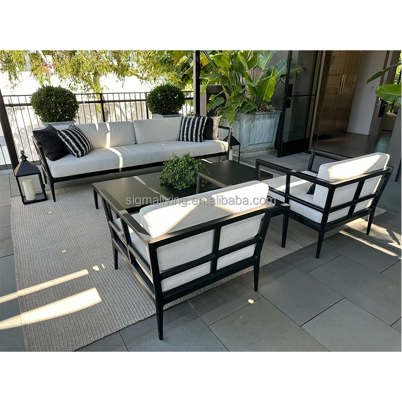 New arrival aluminum casting outdoor sofa set high-quality patio sofa set outdoor garden sofa