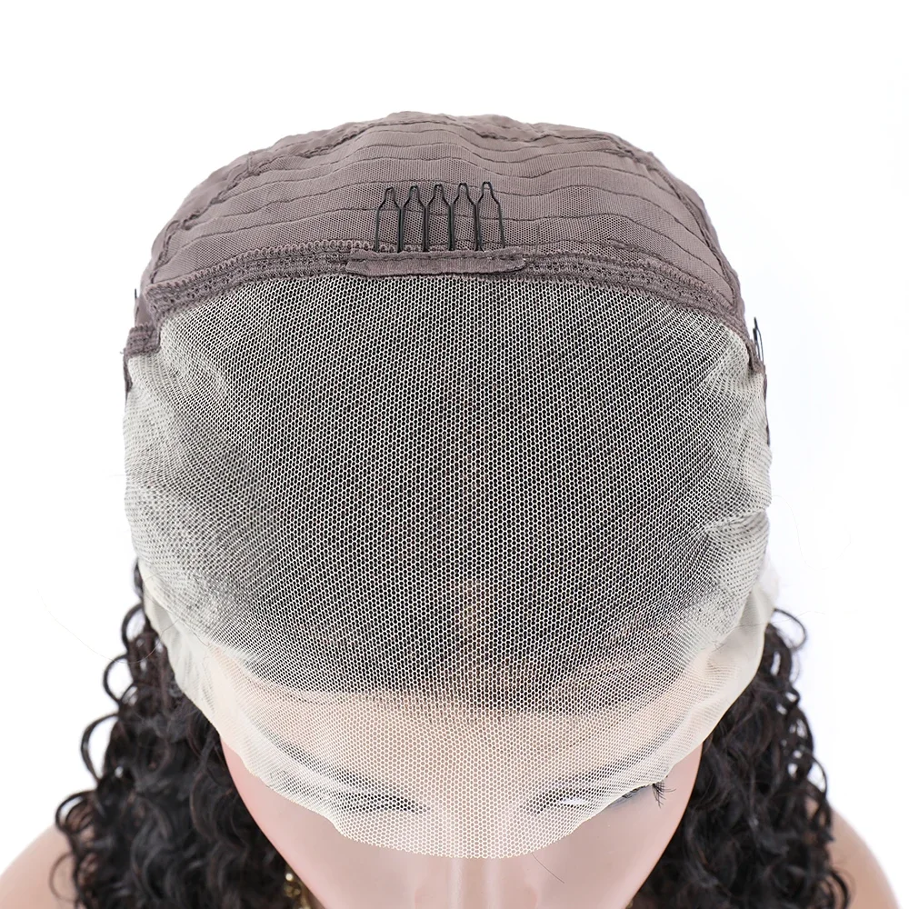 Burgundia veelainega inimese juustest parukas lühike bob-pitsparukas naistele_voghion.com