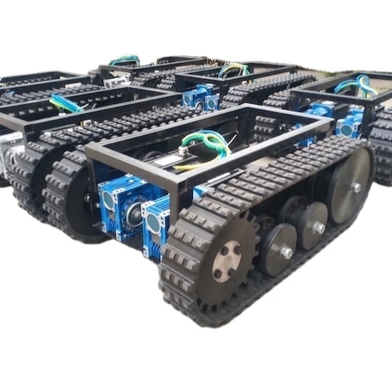 Rubber Crawler Chassis Loading Weight 300KG Rubber Tracked Chassis Undercarriage