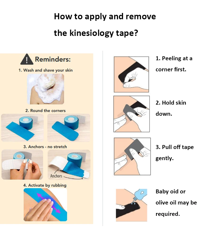 Kinesiology Recovery Tapes Breathable Chest Support Tape Breast Lift Tape for Large Breasts