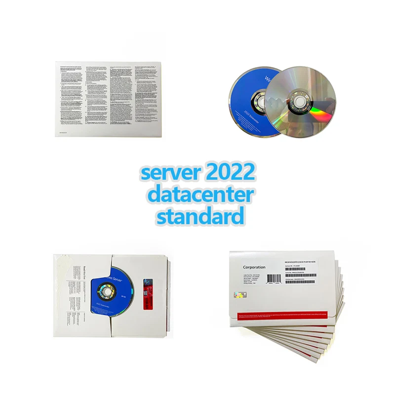 Full Set Win Server Datacenter 2022 64 Bit Online Activation Std Key DVD Svr Dat Professional License Standard Software Package