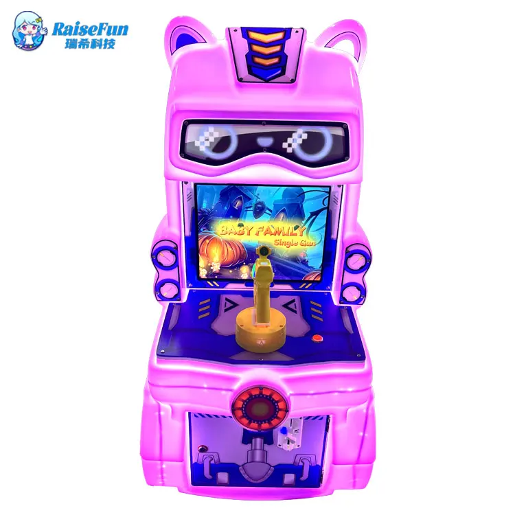 Factory Wholesale Kids Shooting Arcade Game Machine Coin Operated with Bill Acceptor  for Children Kids Games