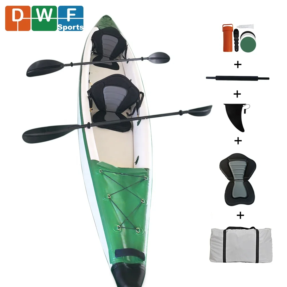 Ce/en 420cm Wholesale Foldable Drop Stitch Inflatable Fishing Kayaks