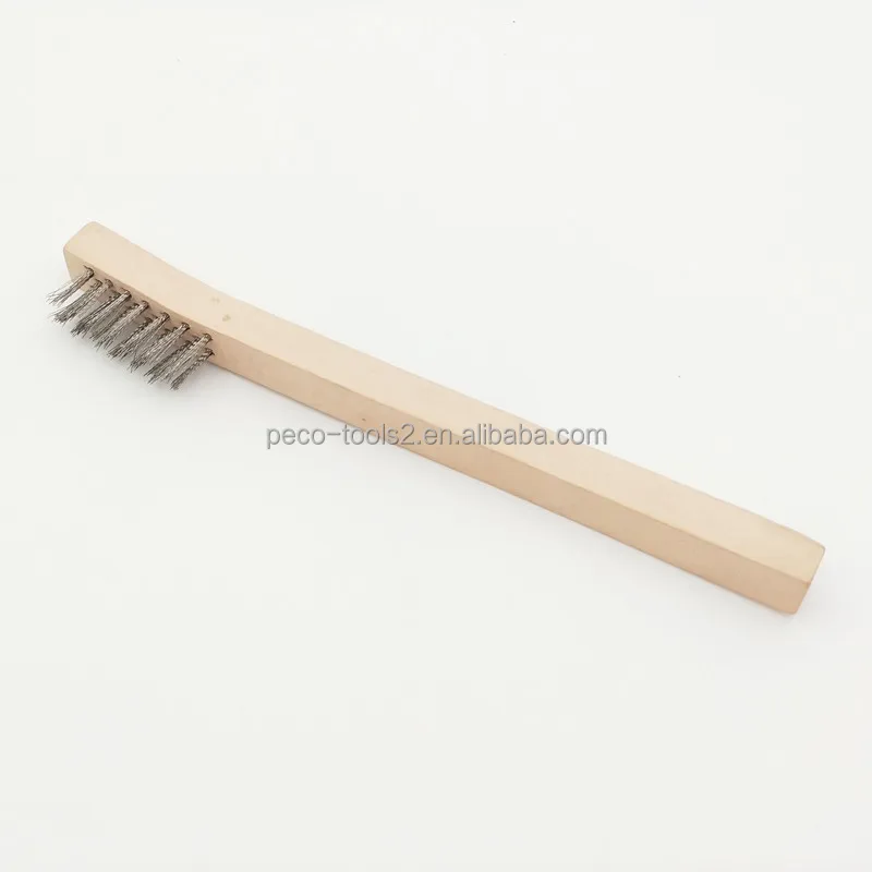 Wood Handle Stainless Steel Wire Brush