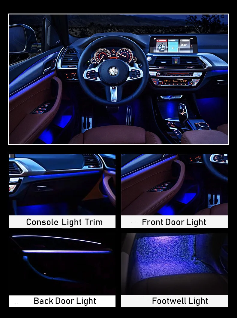 G01 G02 Ambient Lighting Upgrade Kit for BMW X3 X4 2018-2023