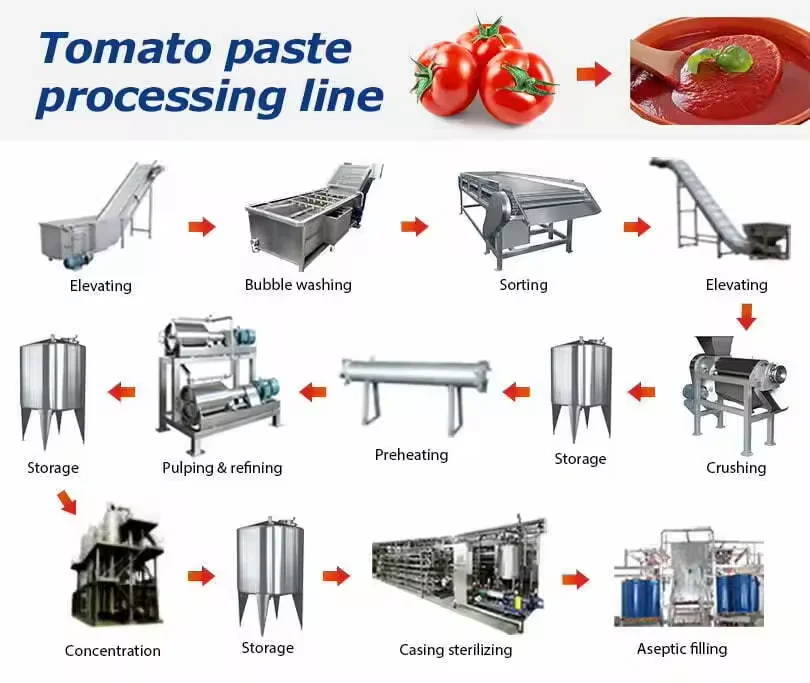 Custom Made Tomato Puree Making Machine Commercial Tomato Sauce Making Machine