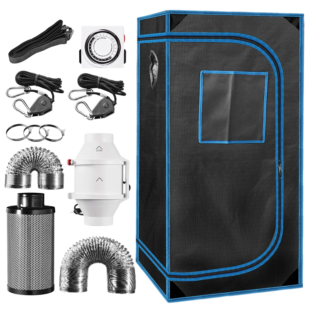 24" x 24" x 48" Indoor Plant Grow Tent Complete Kit 24" x 24" x 48" Indoor Plant Grow Tent Complete Kit
