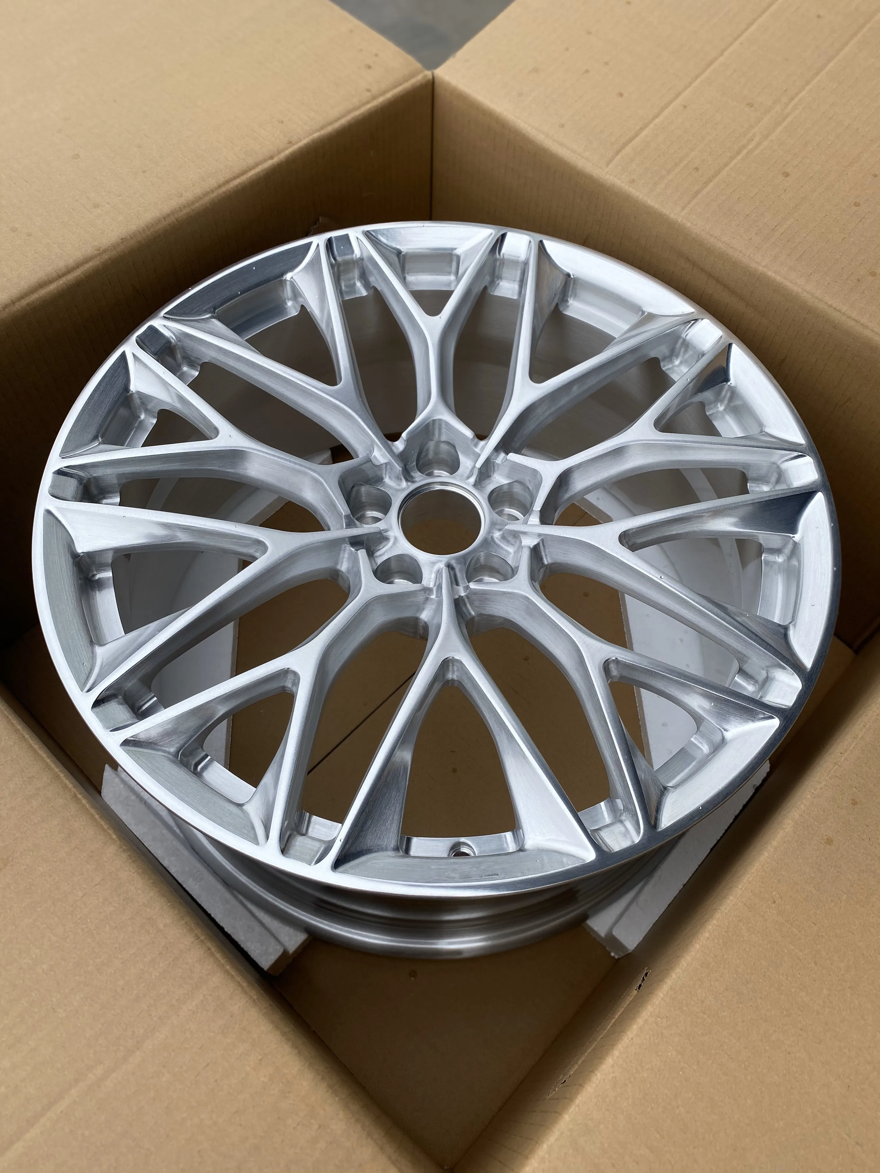 GVICHN brushd silver monoblock custom forged wheels 16 - 26 inch aluminum alloy rims 5x112 5x114.3 5x120 monoblock wheel hub