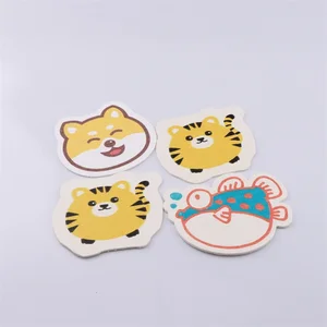 Compressed Cartoon Design Dish Washing Sponges Compressed Wood Pulp Sponge Sheets Fun Compressed Cellulose Sponge