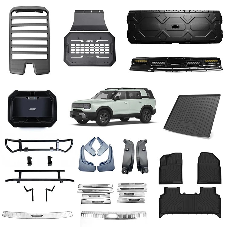 EV Car Accessories for BAW BJ30 Exterior Kits Side Bag Roof Luggage Racks Roof Equipment Box Decorative Protection Spare