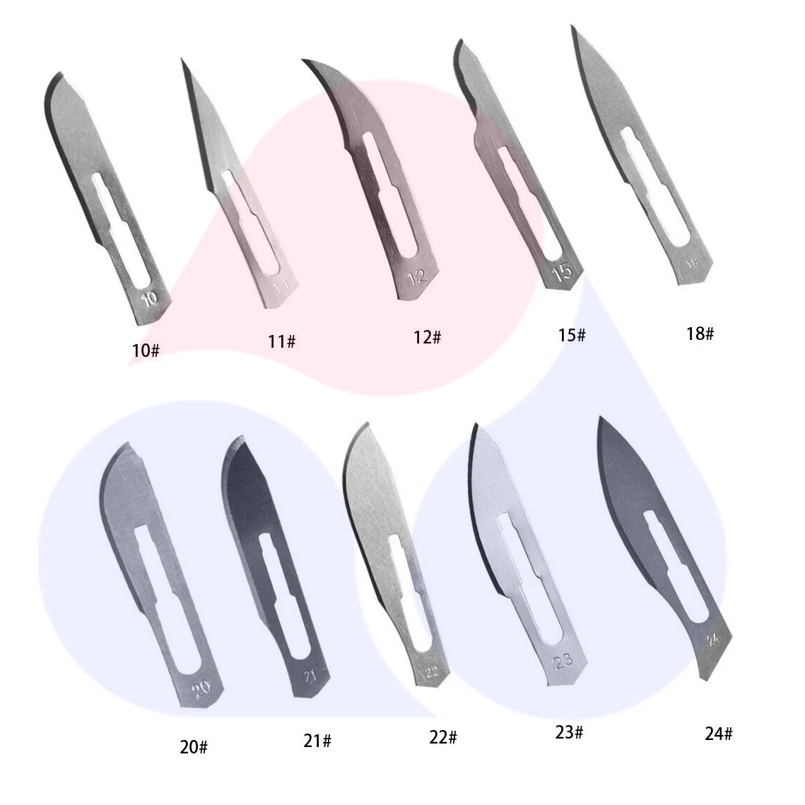 Ce Iso Disposable Surgical Scalpel Plastic Handle Carbon Steel