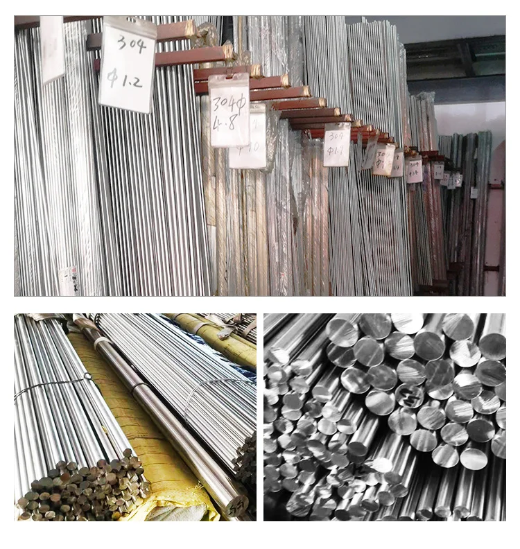 Stainless Steel Bar SS304 SS316L Rods 300 Series Round Steel Bar Building Construction Material Boat Automobile Medical Supply