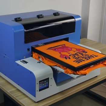 DTG Printer Direct To Garment T-shirt Printing Machine, self use small flatbed T shirt printer