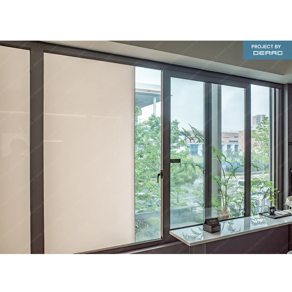 Sliding Windows Office Building Library Balcony Glass Windows Aluminum Frame Sliding Window Double Panes Tempered Glass