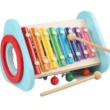 2024 New Products New Design Wooden Music Combination Montessori Educational Toys Percussion Toys For Children Ce