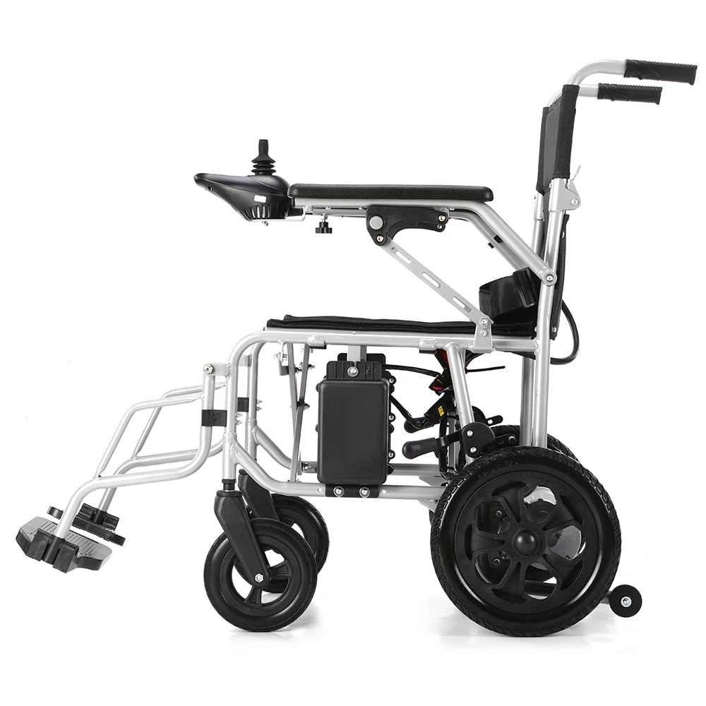 2026 Hot Sales Malaysia Cheap Price Steel Power Wheel Chair Portable Foldable Smart Ultra Light Electric Wheelchair for Disabled
