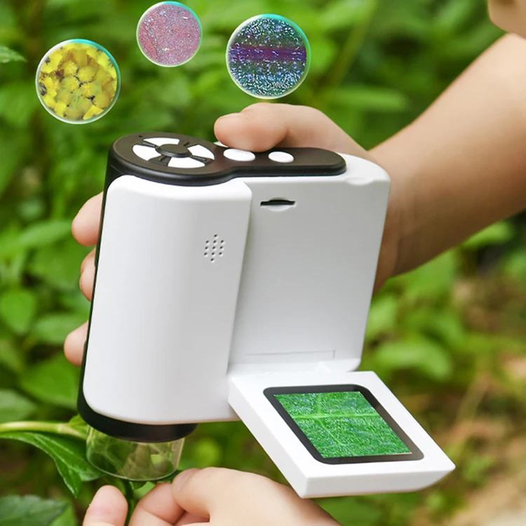 Student Handheld 4K Microscope Camera Children Portable Telescope Camrecorder Video Recorder Photograph Digital Camera for Kids