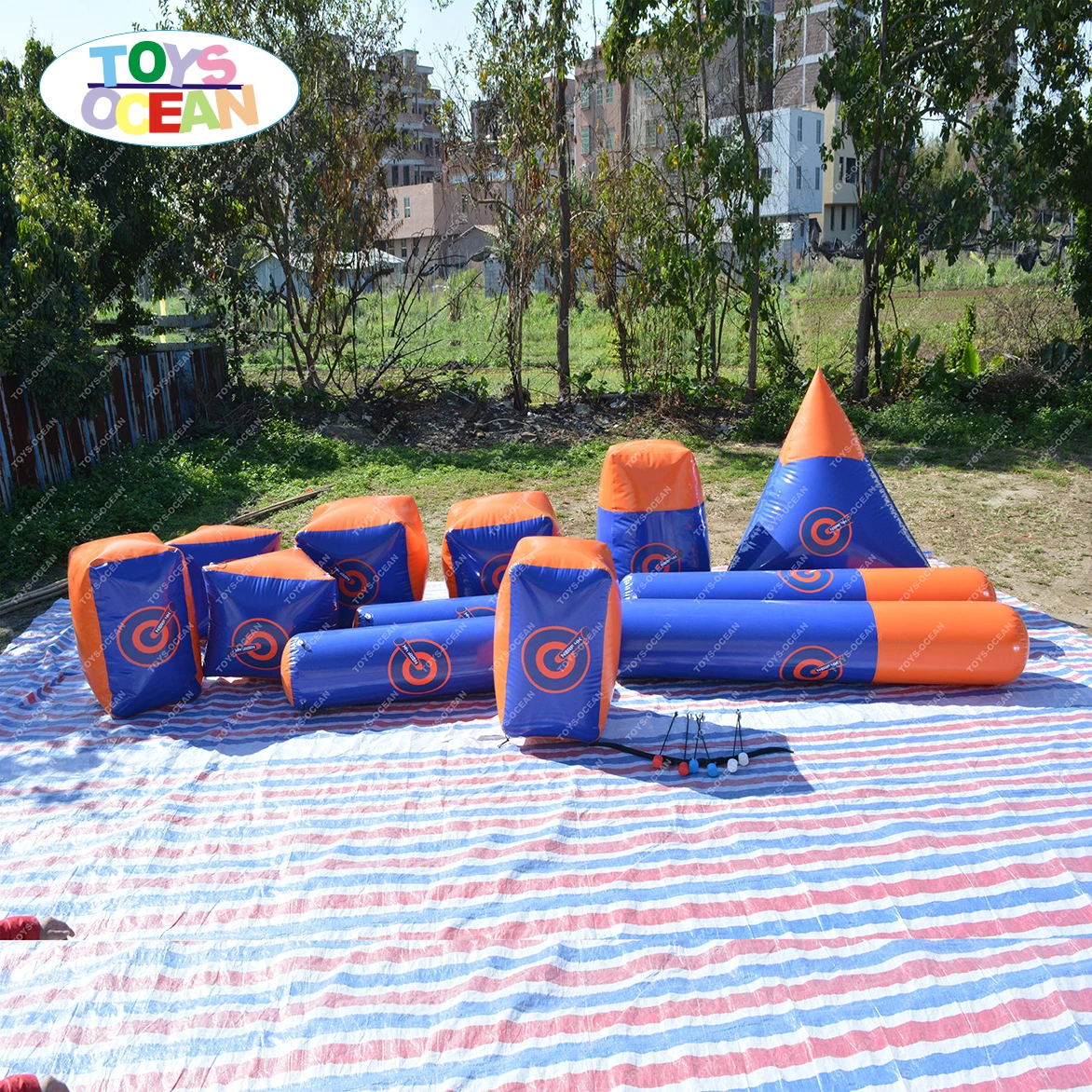 Inflatable Paintball Field/inflatable Paintball Wall/colorful Paintball