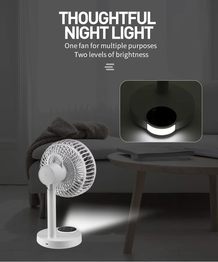 Portable Desk Fans Adjustable Tilt Portable Batteryoperated Usb