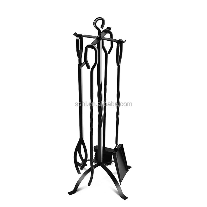 Modern Fireplace Accessories Fire Pit Tool 5pcs Fireplace Tool Set
