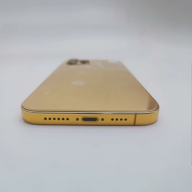 Stylish Gold-Plated Strap for iPhone 12 Pro Max - Luxury Gold