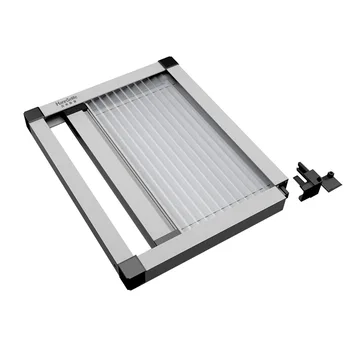 Aluminum Alloy Accordion Foldable Retractable Sliding Screen Door Invisible Window Casement with Window Screen