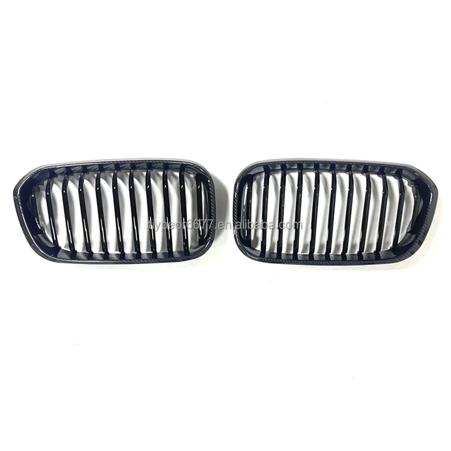 product tiypeor single line front center grill for bmw series 1 f20 f21 2015   2018 facelift front kidney grille black various style-4