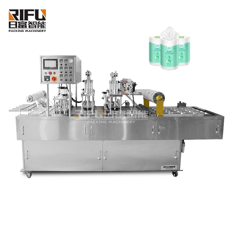 Automatic Plastic Rotating Holy Christian Communion Cups Filling Sealing Machine Filler and Sealer