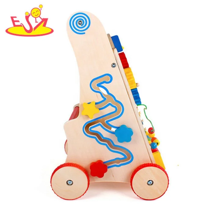 New Design Wooden Baby Standing Walker Toy with Hihg Quality W16E109