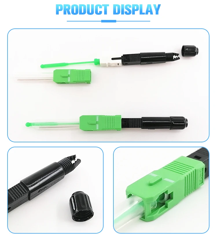 FONGKO SC APC UPC Quick Connector for FTTH Drop Cable Field Termination ...