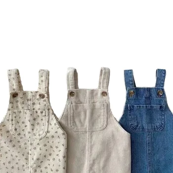 Infant Cotton Baby Long Pants Toddler Girl Overalls Baby Clothing Autumn Kids Trousers